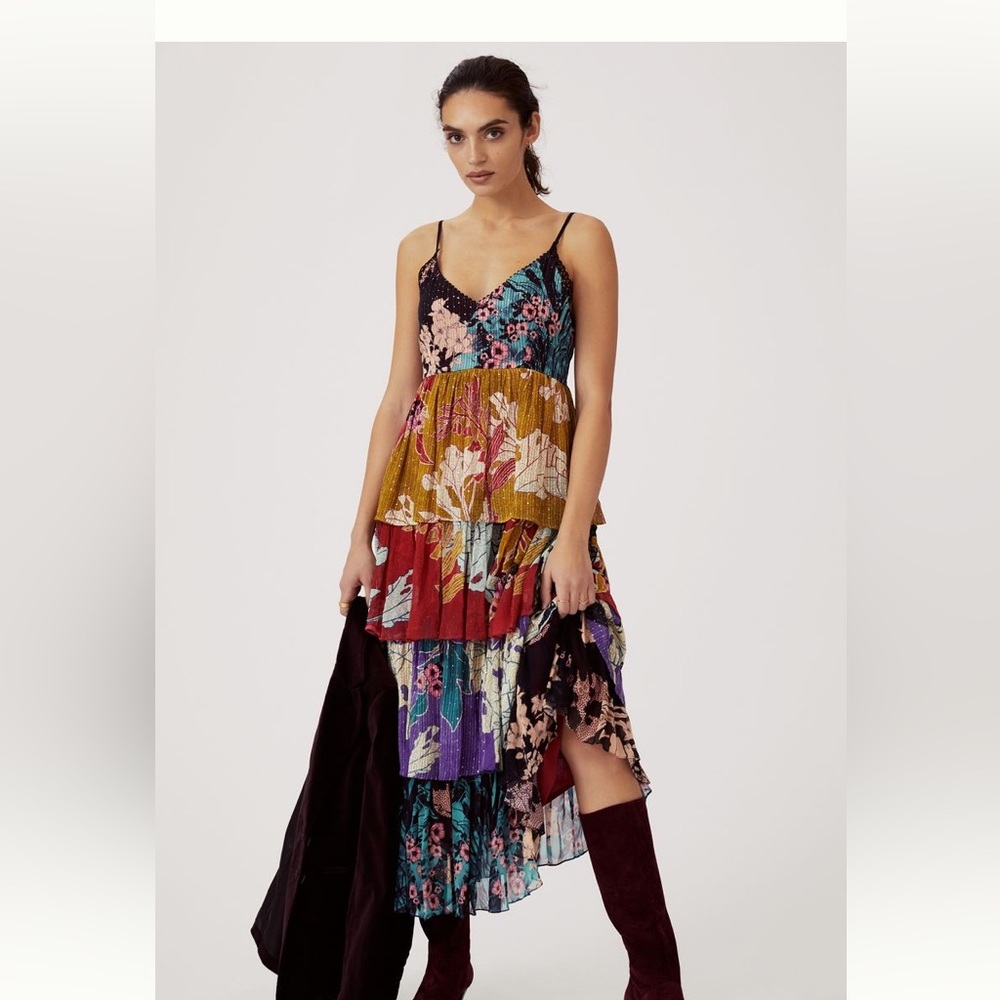 Anthropologie Tiered Maxi Dress 3x/26W